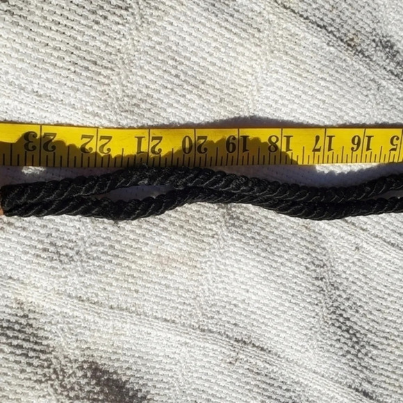 1980s Black Deco Belt S‎ - Picture 7 of 10